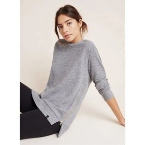 Anthropologie Varley Sweat Pullover Sweatshirt Gray Sz Large